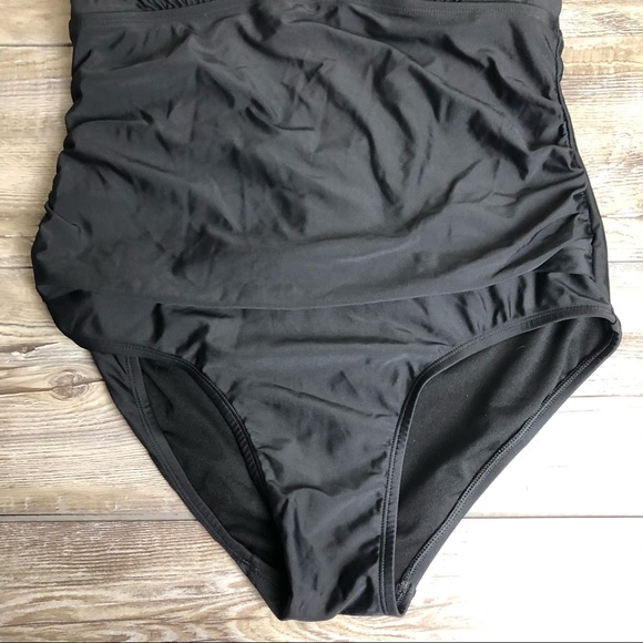 ❌SOLD❌Kona Sol One Piece Swimsuit Bathing Suit size Large adjustable black - Picture 3 of 10